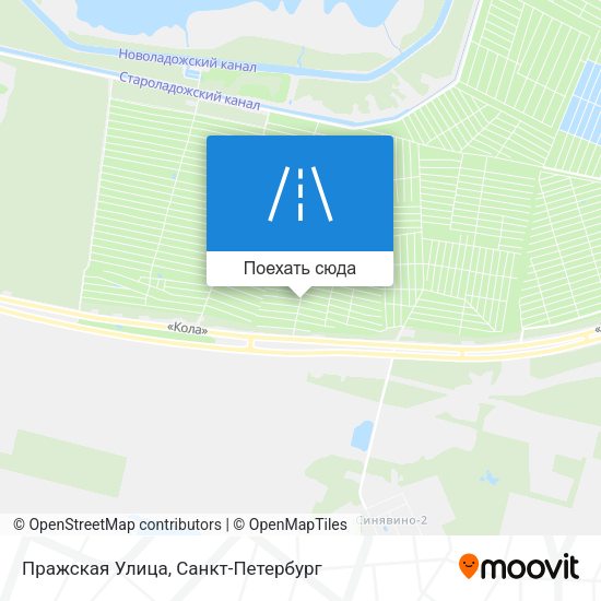 Карта Пражская Улица