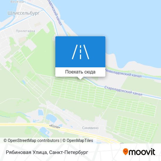 Карта Рябиновая Улица
