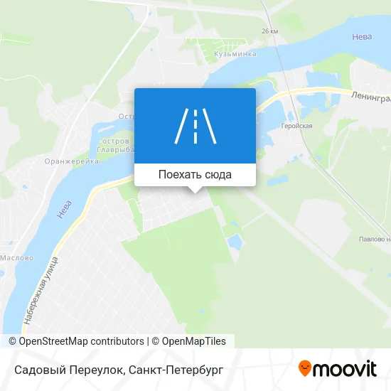Карта Садовый Переулок