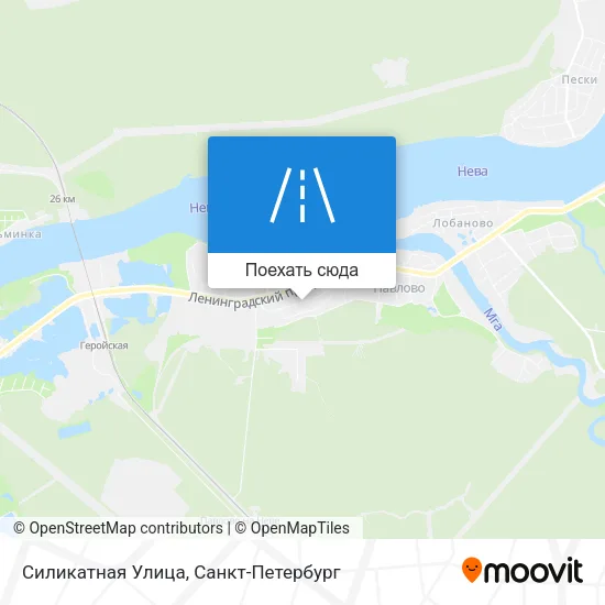 Карта Силикатная Улица