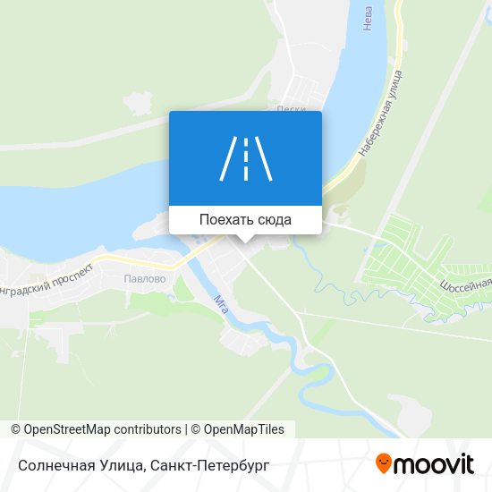 Карта Солнечная Улица