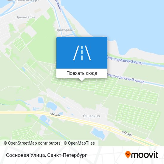 Карта Сосновая Улица