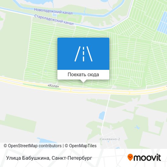 Карта Улица Бабушкина