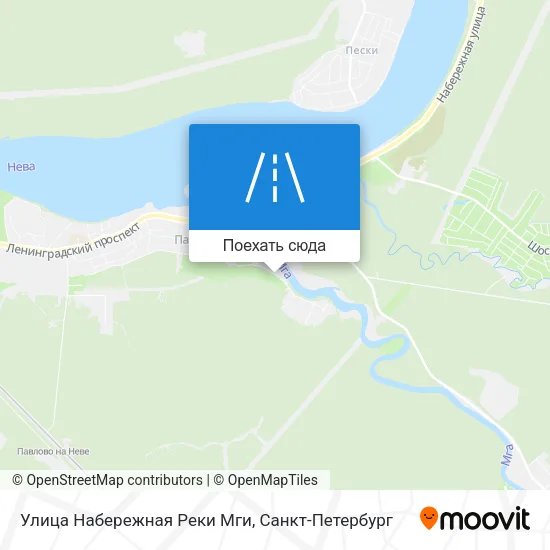 Карта Улица Набережная Реки Мги