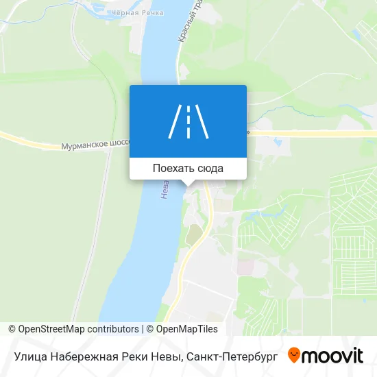 Карта Улица Набережная Реки Невы
