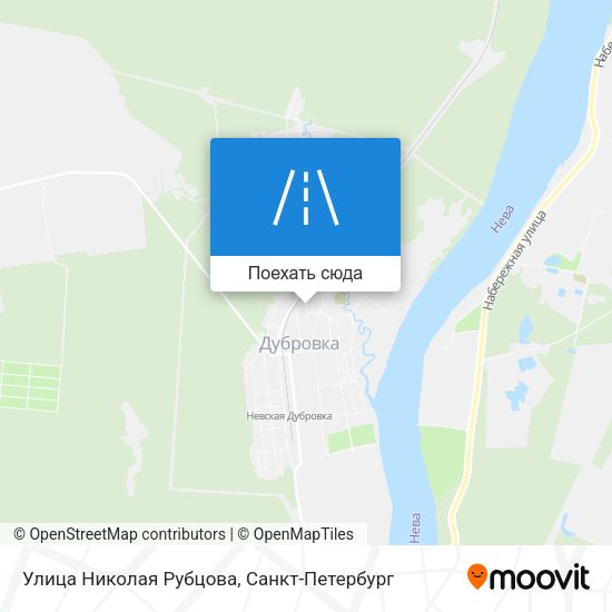 Карта Улица Николая Рубцова