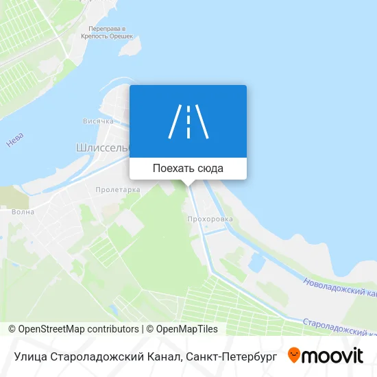 Карта Улица Староладожский Канал