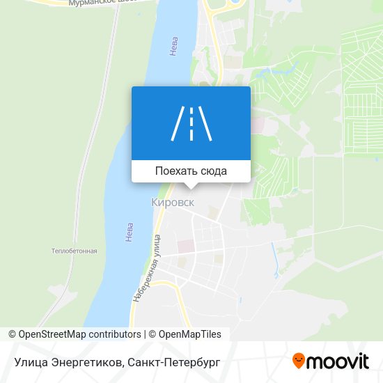 Карта Улица Энергетиков