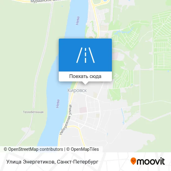 Карта Улица Энергетиков