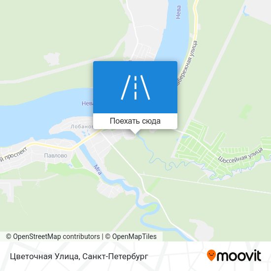 Карта Цветочная Улица