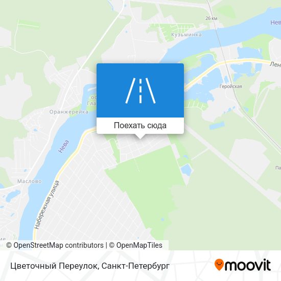Карта Цветочный Переулок