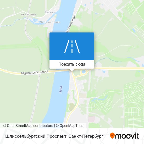 Карта Шлиссельбургский Проспект