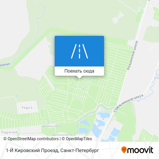 Карта 1-Й Кировский Проезд