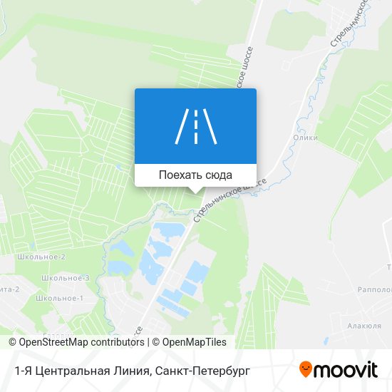 Карта 1-Я Центральная Линия