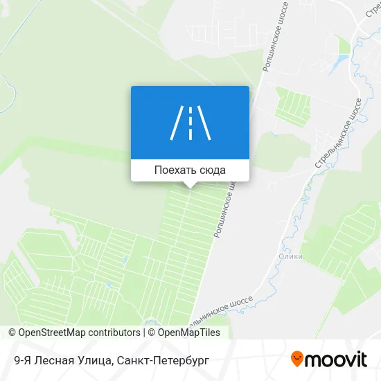 Карта 9-Я Лесная Улица