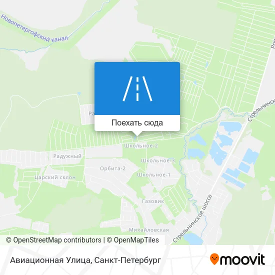 Карта Авиационная Улица