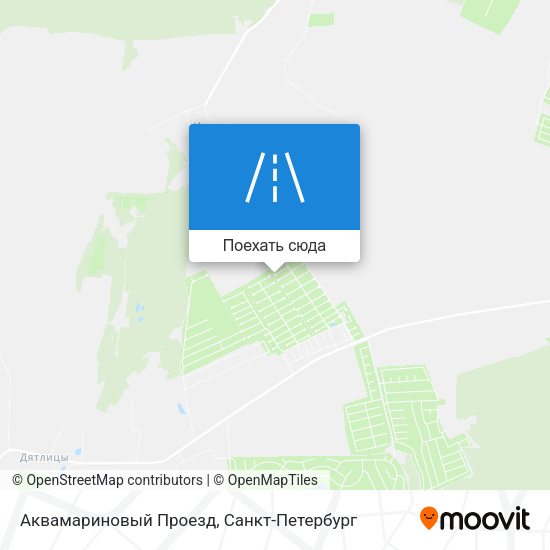 Карта Аквамариновый Проезд