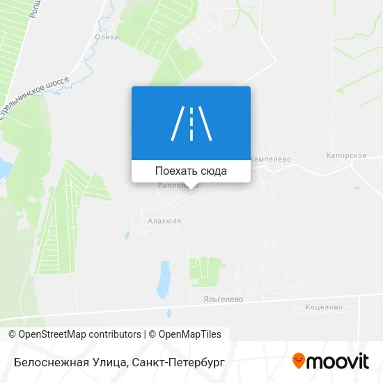 Карта Белоснежная Улица