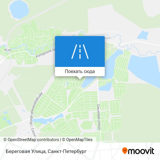 Карта Береговая Улица