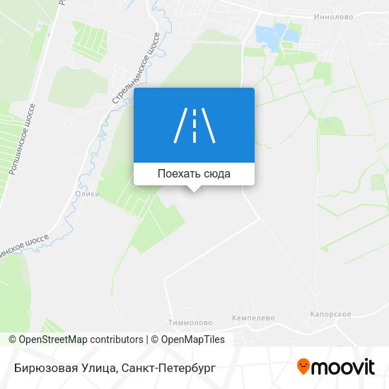 Карта Бирюзовая Улица