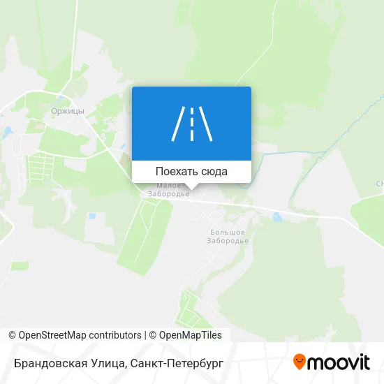 Карта Брандовская Улица