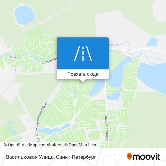 Карта Васильковая Улица