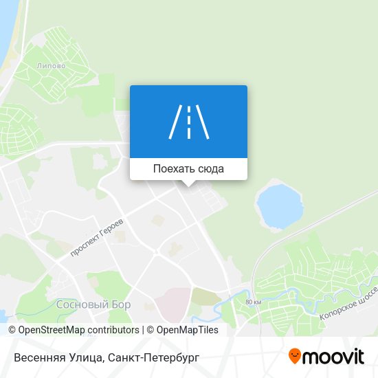 Карта Весенняя Улица