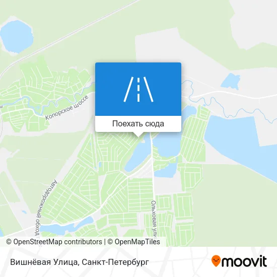 Карта Вишнёвая Улица