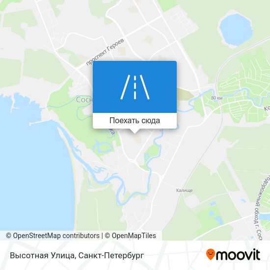 Карта Высотная Улица