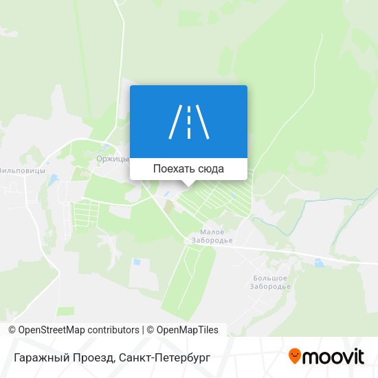 Карта Гаражный Проезд