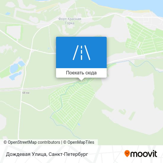Карта Дождевая Улица