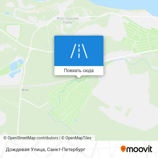 Карта Дождевая Улица