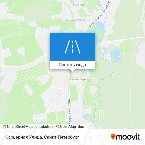 Карта Карьерная Улица