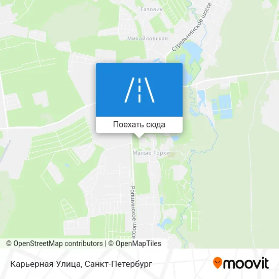 Карта Карьерная Улица