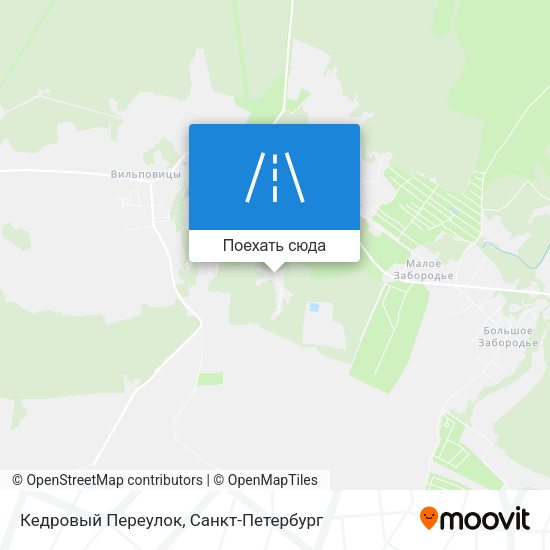 Карта Кедровый Переулок