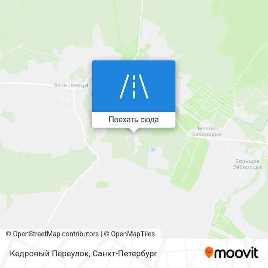 Карта Кедровый Переулок