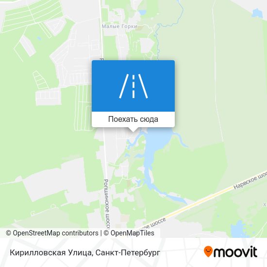 Карта Кирилловская Улица
