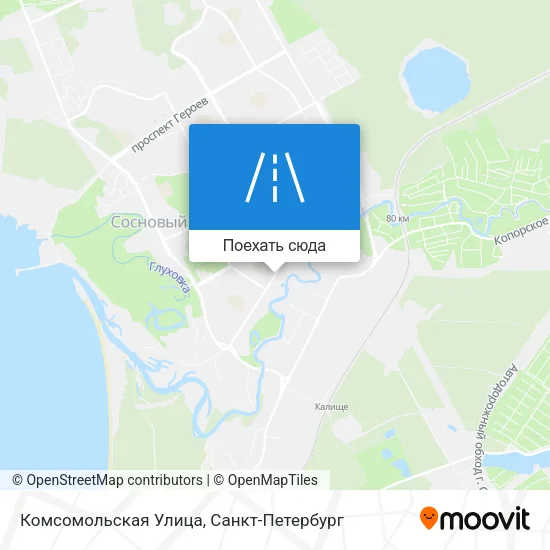 Карта Комсомольская Улица