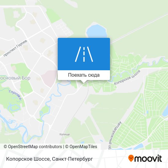 Карта Копорское Шоссе
