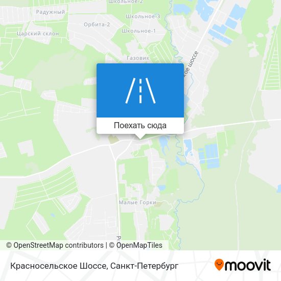 Карта Красносельское Шоссе
