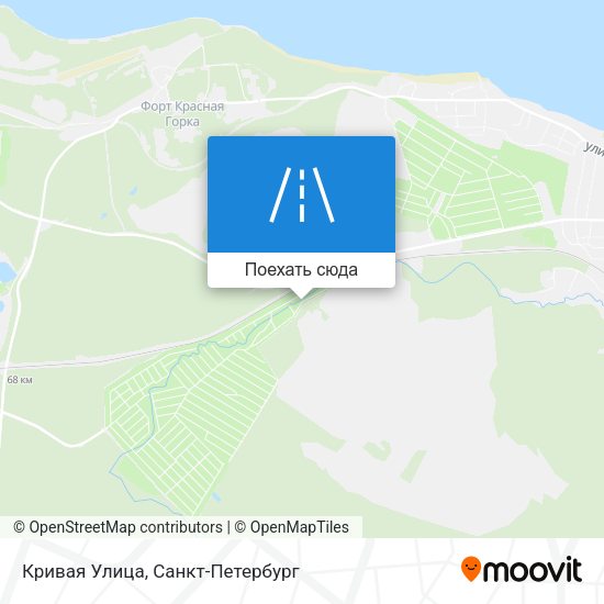 Карта Кривая Улица