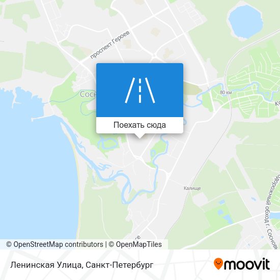 Карта Ленинская Улица