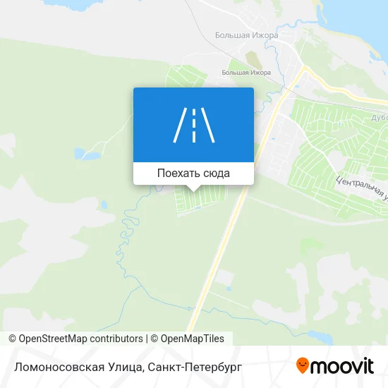 Карта Ломоносовская Улица