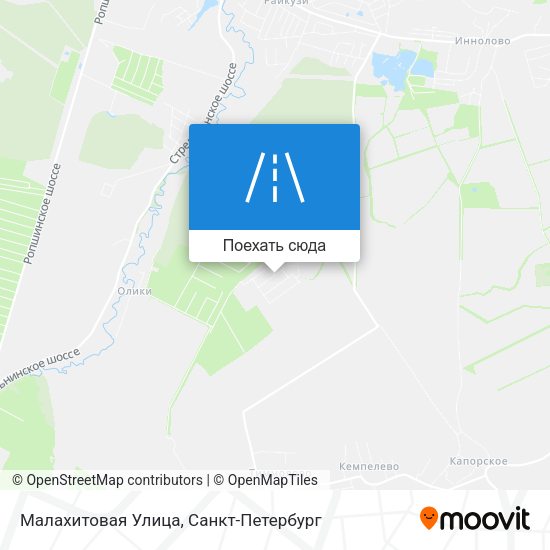 Карта Малахитовая Улица