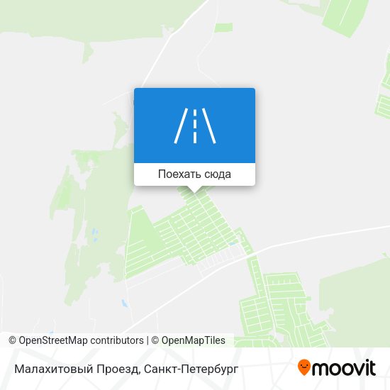 Карта Малахитовый Проезд