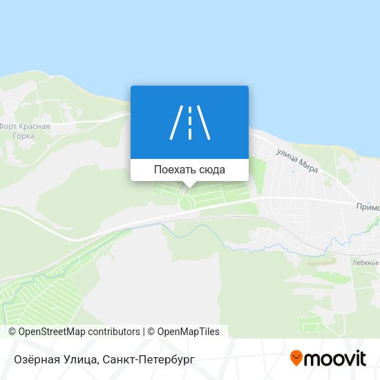 Карта Озёрная Улица