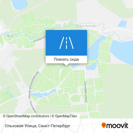 Карта Ольховая Улица