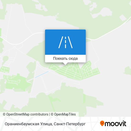 Карта Ораниенбаумская Улица