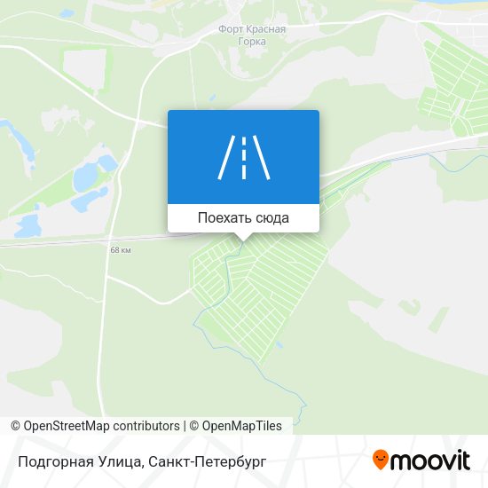 Карта Подгорная Улица