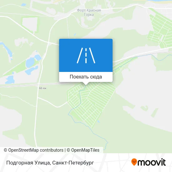 Карта Подгорная Улица